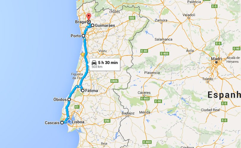 Onde podemos chegar em 5 horas de comboio a partir de Lisboa ou Porto?